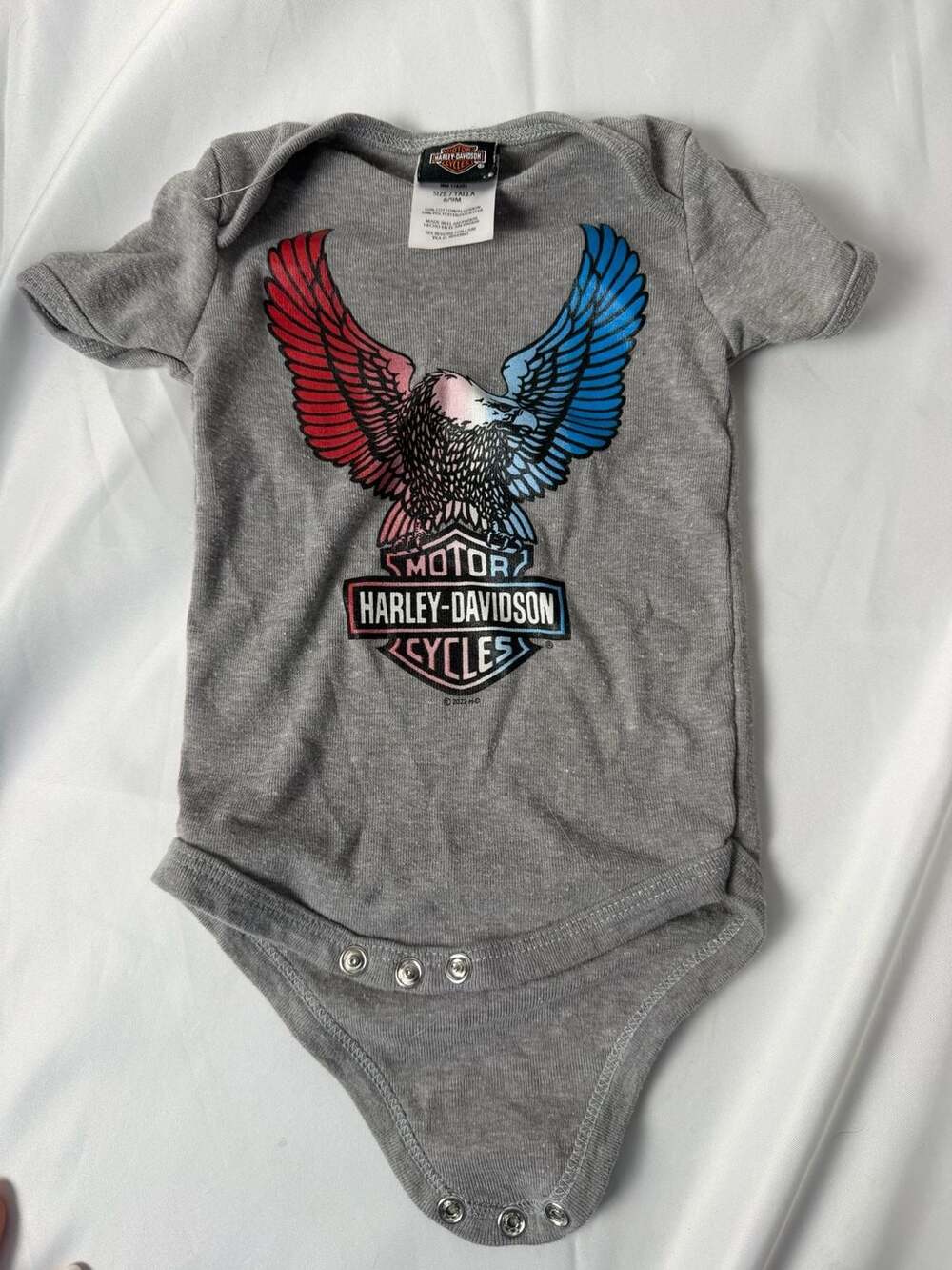 Harley-Davidson Baby Eagle Graphic Ribbed Bodysuit